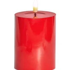 Sirius Sille LED bloklys, batteri, rød, H10 cm