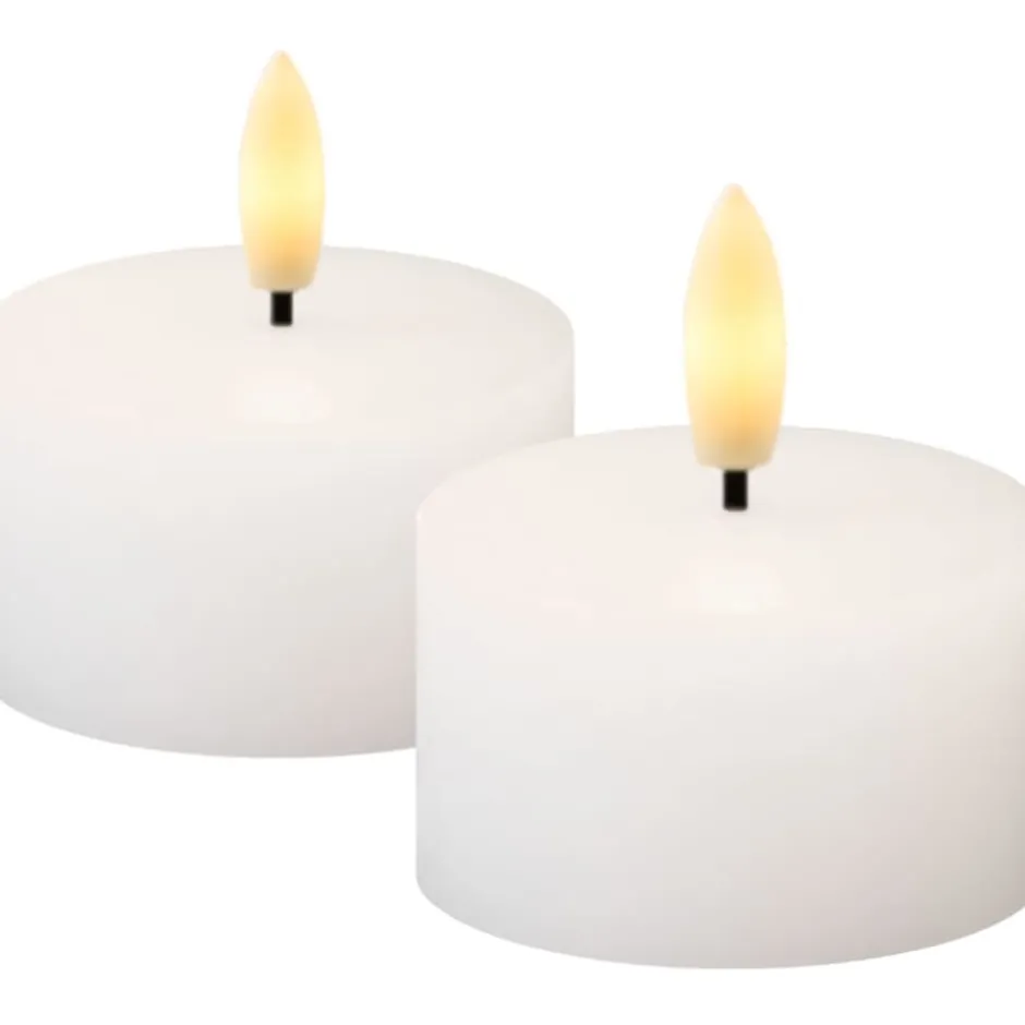 Sirius Sille LED fyrfadslys, batteri, hvid