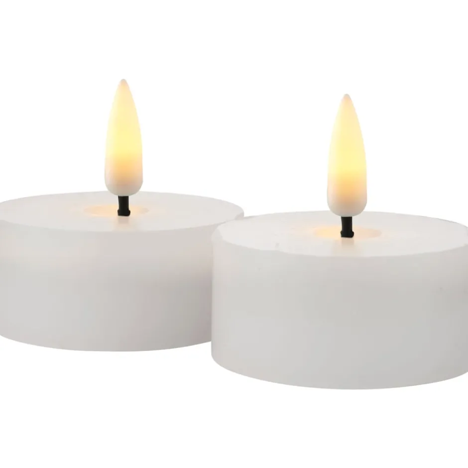 Sirius Sille LED fyrfadslys, batteri, hvid