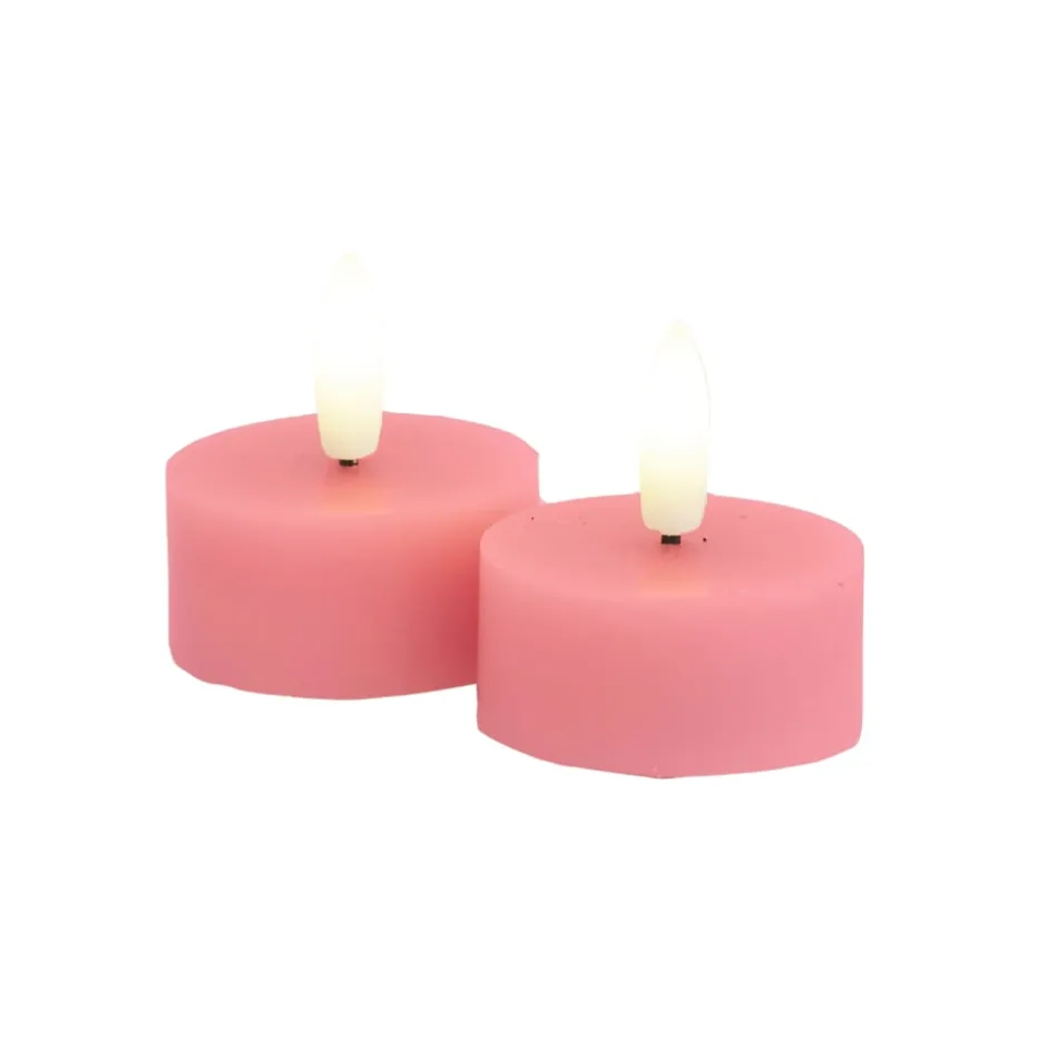 Sirius Sille LED fyrfadslys, batteri, rosa