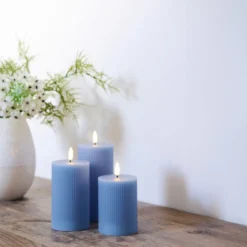 Sirius Smilla LED bloklys, genopladelig, blå