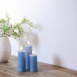 Sirius Smilla LED bloklys, genopladelig, blå