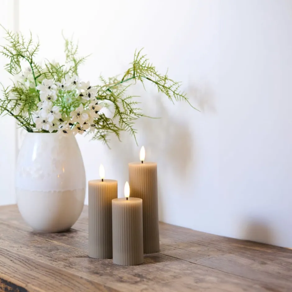 Sirius Smilla LED bloklys, genopladelig, grå