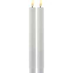 Sirius Smilla LED kronelys, genopladelig, hvid