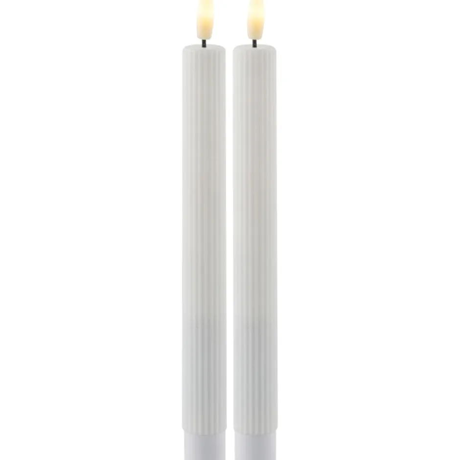 Sirius Smilla LED kronelys, genopladelig, hvid