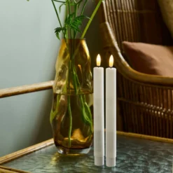 Sirius Smilla LED kronelys, genopladelig, hvid
