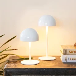 Sirius Tim genopladelig bordlampe, hvid, 22 cm
