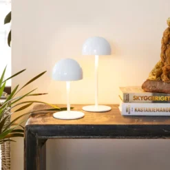 Sirius Tim genopladelig bordlampe, hvid, 30 cm