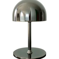 Sirius Tim genopladelig bordlampe, sort nikkel, 22 cm