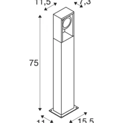 SLV Eskina Frame havelampe, 75 cm