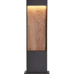 SLV Flatt Pole havelampe, brun, 65 cm