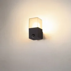 SLV Grafit udendørs væglampe med sensor