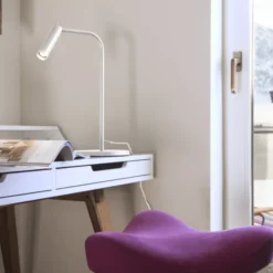 SLV Karpo bordlampe med touch, 6,5W LED, hvid