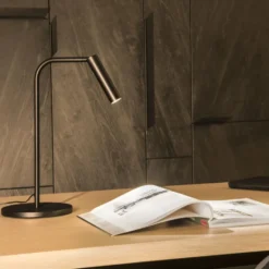 SLV Karpo bordlampe med touch, 6,5W LED, sort