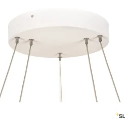 SLV One Double pendel, hvid, Ø60 cm