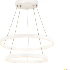 SLV One Double pendel, hvid, Ø60 cm