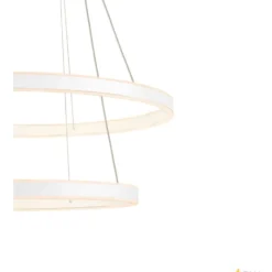 SLV One Double pendel, hvid, Ø60 cm