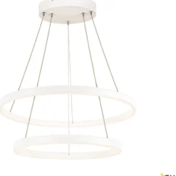 SLV One Double pendel, hvid, Ø60 cm