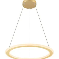 SLV One Flat pendel, sort/messing