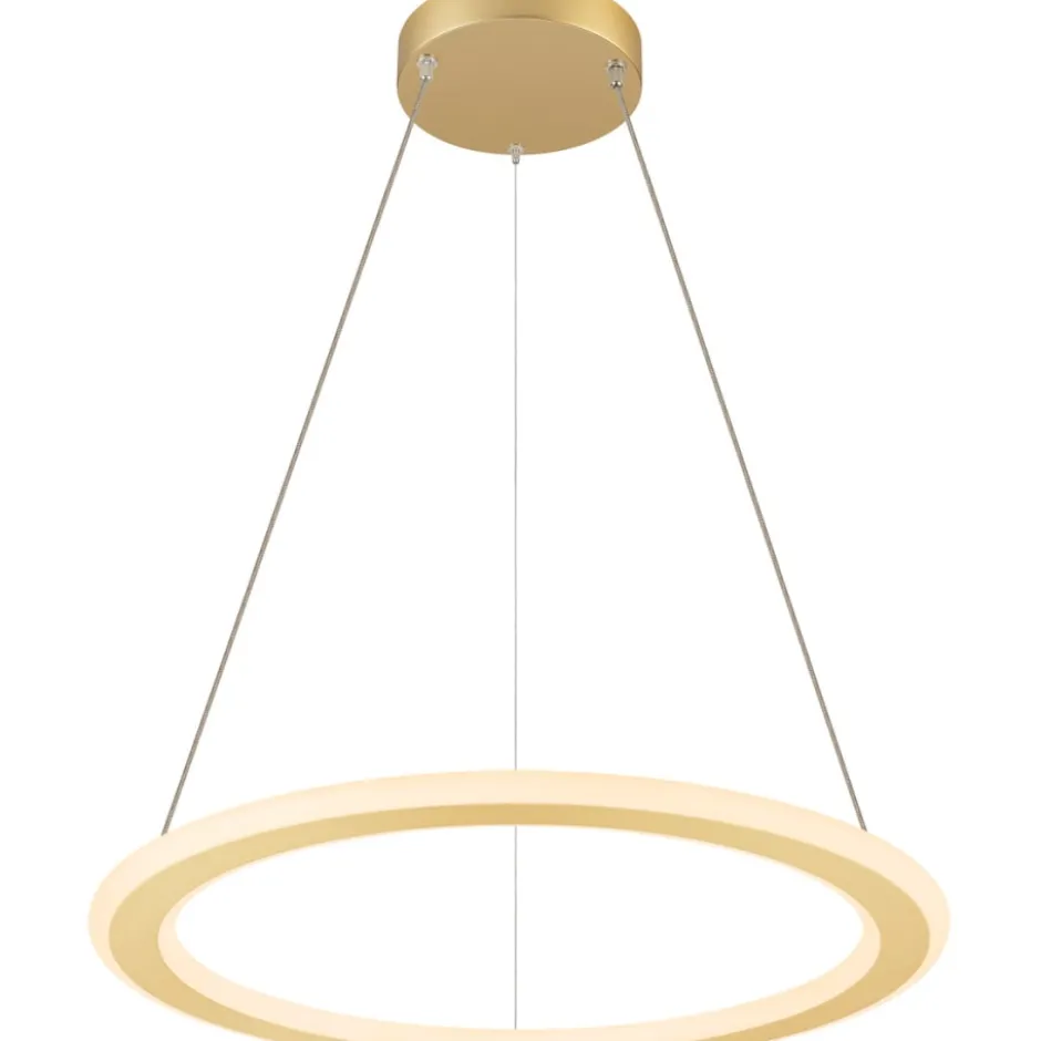 SLV One Flat pendel, sort/messing