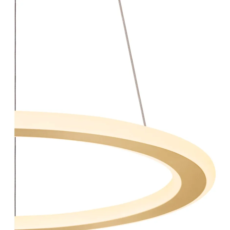 SLV One Flat pendel, sort/messing