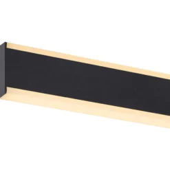SLV One Linear væglampe, sort, 50 cm