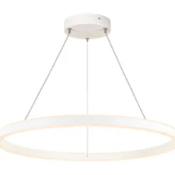 SLV One pendel, Ø80 cm, hvid