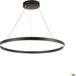 SLV One pendel, Ø80 cm, sort