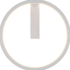 SLV One væglampe, hvid, Ø40 cm