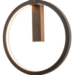 SLV One væglampe, sort, Ø40 cm