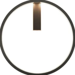 SLV One væglampe, sort, Ø60 cm