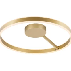 SLV One væg- & loftlampe, messing, Ø60 cm