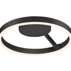 SLV One væg- & loftlampe, sort, Ø40 cm