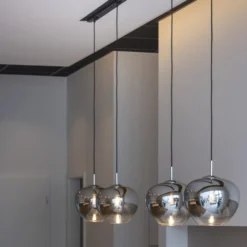 SLV Pantilo Convex pendel, krom, Ø29 cm