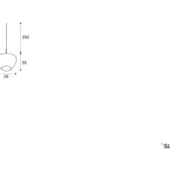 SLV Pantilo Convex pendel, krom, Ø29 cm