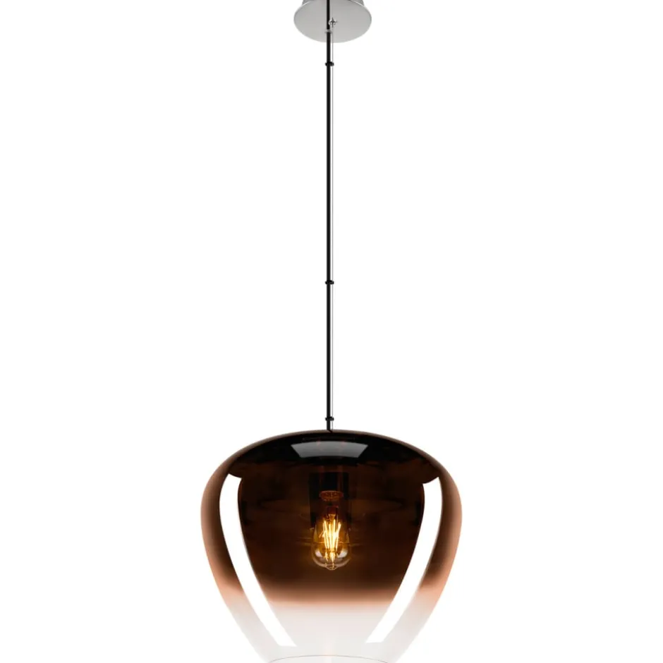 SLV Pantilo Convex pendel, krom/kobber, Ø40 cm