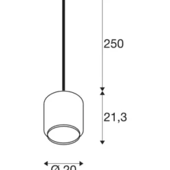 SLV Pantilo pendel, kobber, Ø20 cm