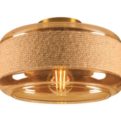 SLV Pantilo Rope loftlampe, guld, Ø27 cm