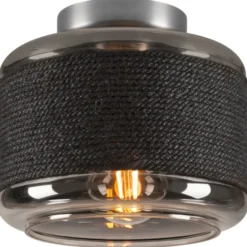 SLV Pantilo Rope loftlampe, sølv, Ø19 cm