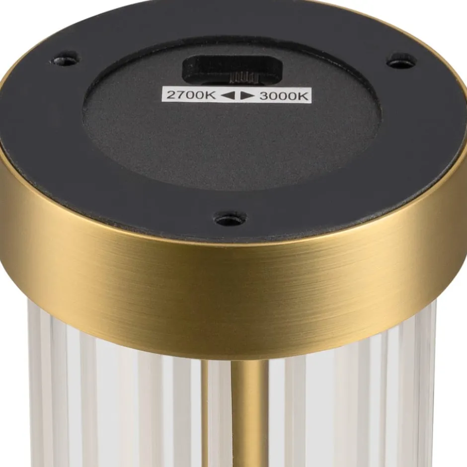 SLV Quimera bordlampe, børstet messing