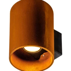 SLV Rusty udendørs væglampe, rund