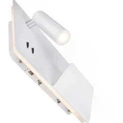 SLV Somnila USB væglampe, hvid, højre
