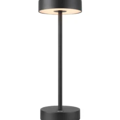 SLV Vinolina genopladelig bordlampe, sort
