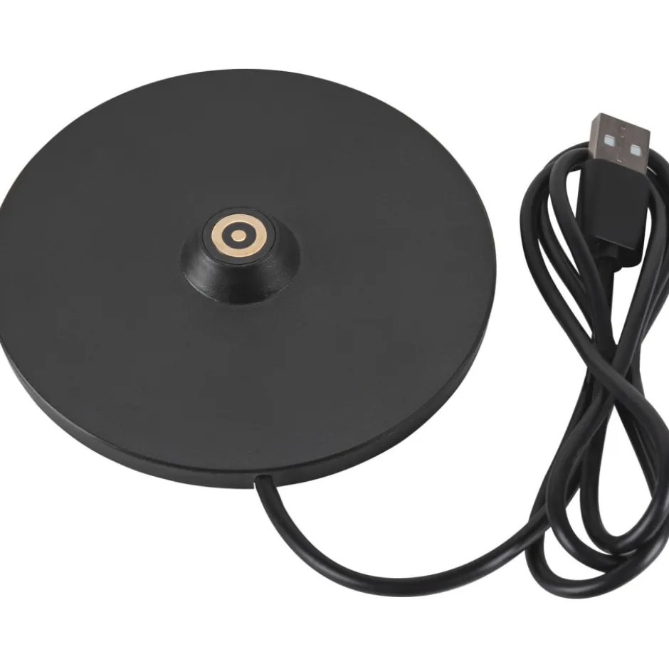 SLV Vinolina genopladelig bordlampe, sort