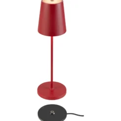 SLV Vinolina Two genopladelig bordlampe, rød