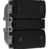 Smartkontakten Zigbee batteritryk til LK Fuga, op/ned, grå