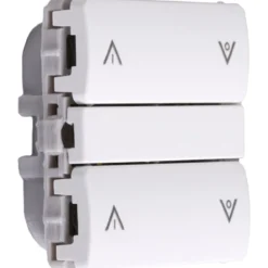 Smartkontakten Zigbee batteritryk til LK Fuga, op/ned, hvid