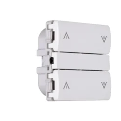 Smartkontakten Zigbee batteritryk til LK Fuga, op/ned, hvid