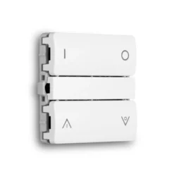 Smartkontakten Zigbee batteritryk til LK Fuga, tænd/sluk og op/ned tangenter, hvid