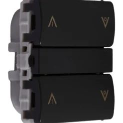 Smartkontakten Zigbee batteritryk til LK Fuga, tænd/sluk og op/ned, grå